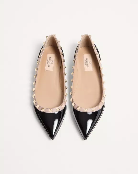 Valentino Patent Rockstud Ballet Flat - Image 5